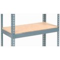 Global Equipment Additional Shelf Level Boltless Wood Deck 36"W x 24"D - Gray 601910